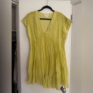 Anthropologie Lemon V-Neck Tunic